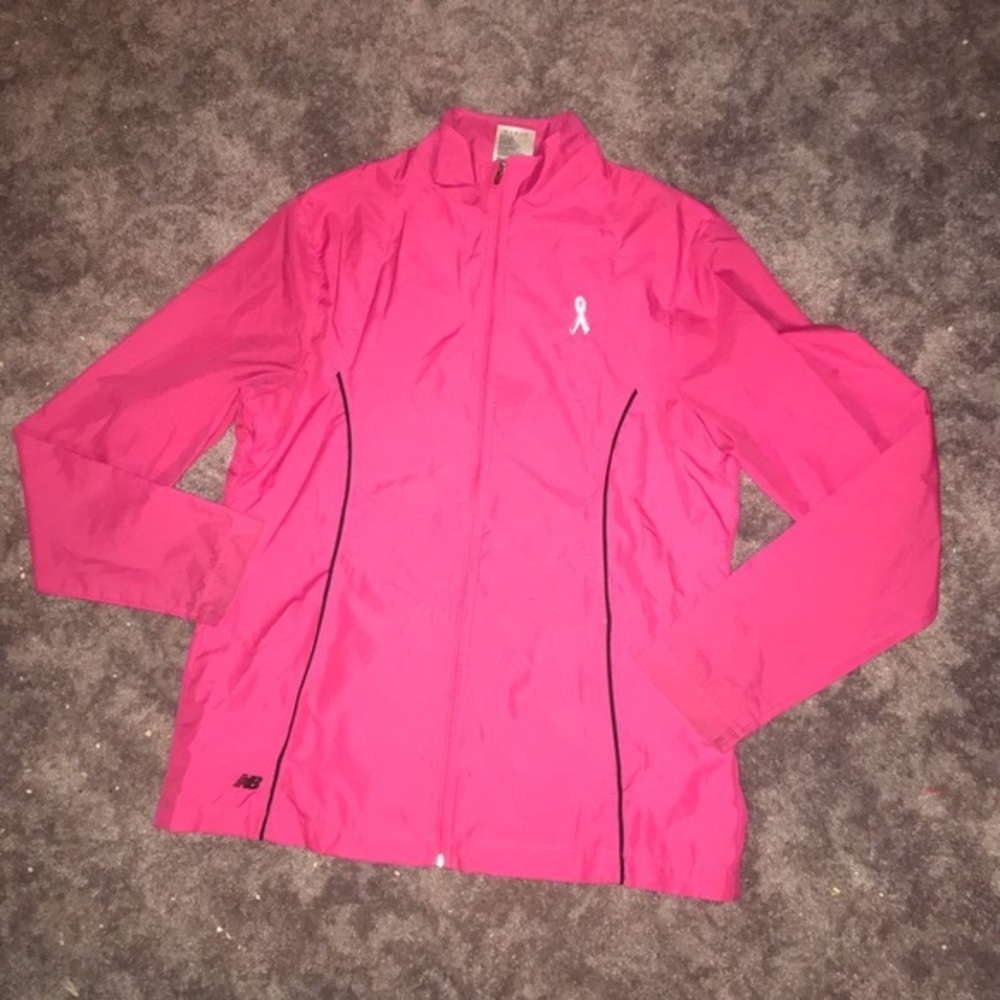 Pink rain jacket
